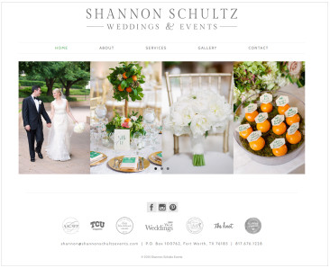Shannon Schultz Events website